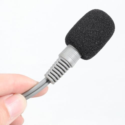 6 Packs Foam Ear Cushions Cover and 3 Pack Foam Mic Cover, 55MM Black Replacement Foams Ear Pud Earpads Sponge for Office Telephone Headsets, Two Way Radio Walkie Talkie