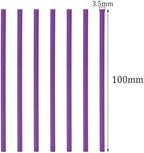 50Pcs Candy Paper Sticks Candy Making Treat Stick for Christmas Birthday Party Cake Pop Cupcake Topper Rainbow Candy Cookie Dessert Chocolate Sucker (Purple, 3.5x100mm)