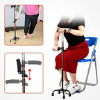 Tetrapod Walking Stick, with Side Handle and 4 Leg Base, 10 Heights Adjustable, Lightweight Walking Cane, Comfortable Grip, for Seniors Men Woman (Color : Brown)