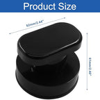 2 Pack Powerful Suction Cup Glass Mirror Door Handle, Refrigerator Drawer Bathroom Suction Cup Wall Armrest, Bathtub Shower Handle Kitchen Drawer Cabinet Knob Suction Cup, Black