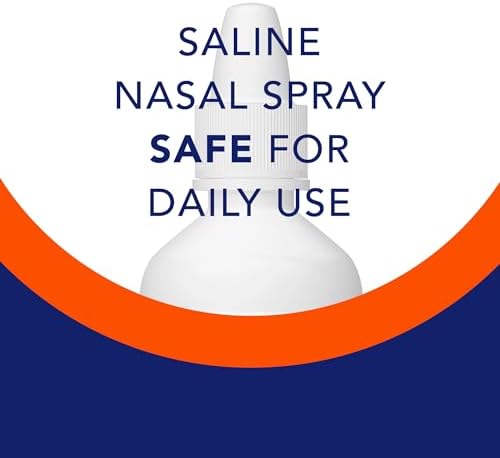Premium Saline Nasal Moisturizing Spray, Instantly Soothing Nose Spray, Non-Medicated Relief, Relieves Dryness