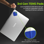 AUVON TENS Unit Pads Electrode Patches with Upgraded Self-Stick Performance and Non-Irritating Design for Electrotherapy (Blue)