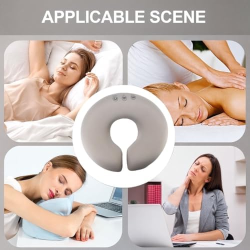 Massage Table Face Down Pillow, Massage Face Cradle Cushion Relax Headrest Pillow for Table Bed U-Shaped Down For Travel Home Offices SPA Beauty Salon Memory Foam Pad Head Support After Surgery Prone