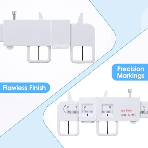 Optical Vernier Pupillary Distance Ruler, Plastic PD Measuring Tool for Eyeglasses, Ophthalmic Pupil Distance Measurement Tool