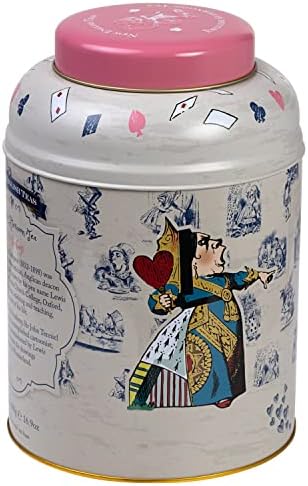 Vintage Alice in Wonderland Tea Caddy with 240 English Afternoon Teabags, Pink