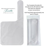 Freshette Complete Portable Female Urinary Device Kit, Vinyl Case, Reusable, Portable Urinal & 12 Collection Bags, Female Pee Funnel Allows Women to Pee Standing Up, Outdoor Use, Music Festivals