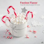 Fusion Select 100 Pcs Mini Candy Canes - Striped Christmas Candies, Sweet Goodies for the Holidays - Naturally Flavored Mini Peppermint Confections for Yuletide Parties, Stocking Stuffers, Gifts