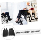 1Pair Elevating Wheelchair Footrest Pedal Replacement Thickened Footplates for Comfort and for Wheelchairs for Elderly and Disabled Users