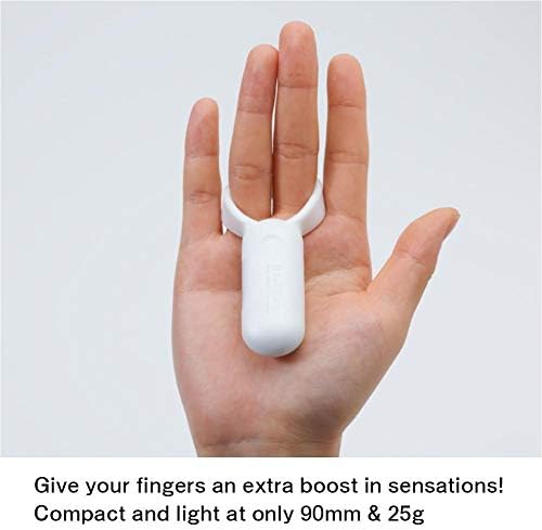 TENGA TSV-002 Smart Vibe Vibrating Ring, Stimulating Rechargeable Couple's Vibrator, Pearl White
