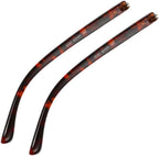 Glasses Legs Eyeglass Legs Glasses arms 1 Pair Plastic Replacement Temple Arm for Eyeglasses Repair, Red Leopard Print (Color : Coffee)