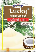 LUCKY CHINA GRASS (COCONUT Flavor 100 gm)[Pack of 5]