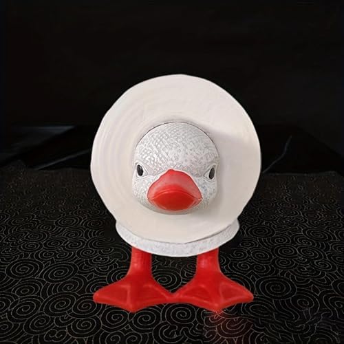 Duck Toilet Roll Holder – Animal-Themed Bathroom Accessory, Sturdy Freestandings Design, 370g Compact Portable Build, Decorative Piece | Toilet Paper Holder for Apartment Restroom Under Cabinet Home