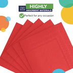 Party Solids Red Napkins Disposable Everyday 100 Pcs 2 Ply Red Dinner Napkins Bulk For Parties & Party Supplies