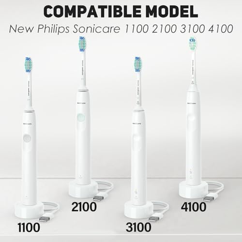 5V 2A USB Wall Adapter for Philips Sonicare 4100/3100/ 2100/1100 Power Toothbrush, Wall Plug for Bitvae,7AM2M,Nicwell,COSLUS Electric Toothbrush, Water Flosser Power Adapter(White)