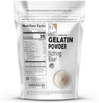 It's Just - 100% Gelatin Powder (2lb) Unflavored, Heavy Metal Tested, Grass-Fed Bovine (Beef) Source, Non-GMO, Keto Friendy, Perfect for Marshmallows, Gummies, Desserts, 32oz
