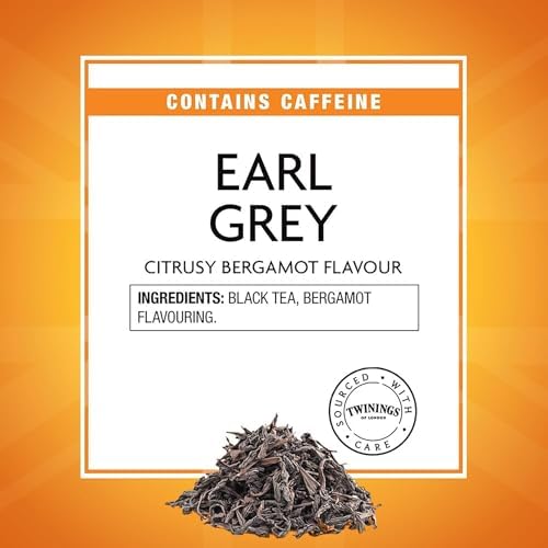 Twinings Earl Grey Loose Black Tea Tin, 3.53 Ounce Tin (Pack of 1), Flavoured with Citrus and Bergamot, Caffeinated, Enjoy Hot or Iced