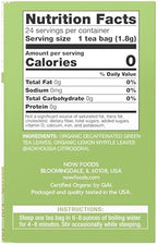 NOW Foods, Certified Organic Green Tranquility™ Tea, Decaf Green with Lemon Myrtle, Non-GMO, Premium Unbleached Tea Bags with No-Staples Design, 24-Count
