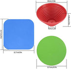 3 Pcs Rubber Jar Opener Gripper Pads, Multi Purpose Jar Bottle Can Lids Gripper Openers Reusable, for Seniors Weak Hands, Most Bottles, Used as Kitchen Coasters