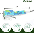 Welnove 12Pcs Hammer Toe Straightener, Hammer Toe Splints, Toe Wraps Cushioned Bandages for Correcting Hammer Toes, Broken, Bent, Curled, Crooked & Overlapping Toes (Patterned)