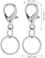 20Pcs Lanyard Snap Hook, Keychain Hooks for Lanyard, Key Chain Hook Accessories, Suitable for Making Lanyards, Key Chains, Zipper Handles, Etc (7x14mm Shrimp Buckle with 12mm Inner Diameter