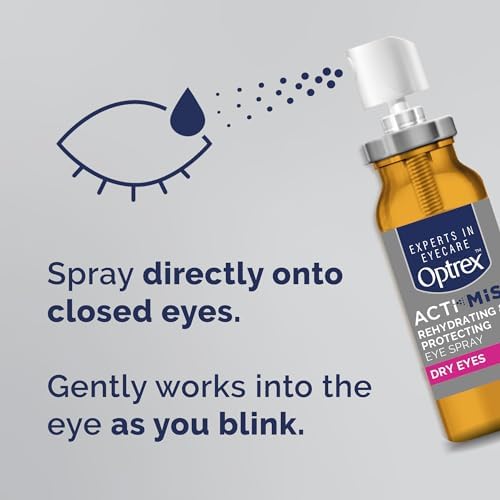Optrex ActiMist 2in1 Eye Spray for Dry + Irritated Eyes 0.34oz (10ml)