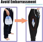 Lmaray Catheter Leg Bag Trousers, Nephrostomy Bags Pants, Urine Bag Ostomy Support with Dual Pockets, Grey