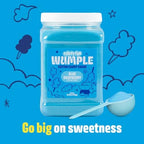 Wumple Blue Raspberry Cotton Candy Floss Sugar – Fine-Grain Floss Sugar Mix for Cotton Candy Machines, Parties, Carnivals & Events - Pack of 1 (61 oz)