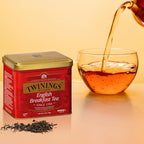 Twinings English Breakfast Loose Tea Tins, 3.53 Ounce Tins (Pack of 6), Smooth, Flavourful, Robust Black Tea Leaves, Caffeinated, Enjoy Hot or Iced