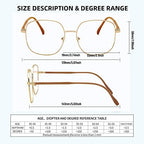 Oversized Square Reading Glasses Women Men, Large Blue Light Blocking Compuer Readers, Anti Eyestrain Eyeglasses