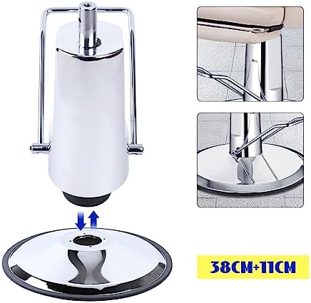 Heavy Duty Barber Chair Hydraulic Pump - 661lbs Capacity Lift System with 23" Base & 4.3" Height Adjustment, Replacement Hydraulic Cylinder for Salon/Styling Chairs