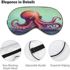 Cute Octopus Sleep Mask for Women Men Breathable Eye Mask with Adjustable Strap Sleeping Mask Comfortable Light Travel Blindfold Soft Sleep Eye Mask Sleep Shade Cover