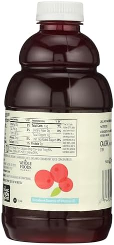 365 by Whole Foods Market, Organic Pure Cranberry Juice, 32 Fl Oz