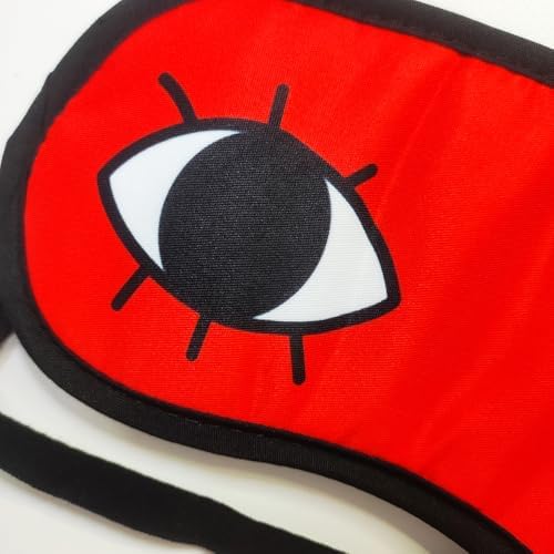 Cosplay Eye Mask Santa Dodoria Eye Patch Double Eye Pattern Red And Black Costume Accessory Adult Unisex Party Halloween Christmas