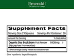 EMERALD LABS Sea Buckthorn - Dietary Supplement with Vitamins C, E & Omega 7 - Supports Adrenal, Energy, Skin & Immune Health - 60 Vegetable Capsules (30-Day Supply)