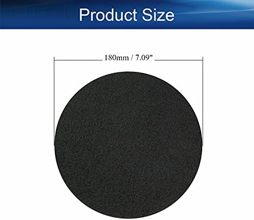 Auniwaig 7 Inch 1200-Grit Scrubber Scouring Pads Drill Power Brush Scuffing Disc Hoop and Loop Surface Conditioning Disc for Bathroom & KitchenTile Cleaning Gray 2Pcs