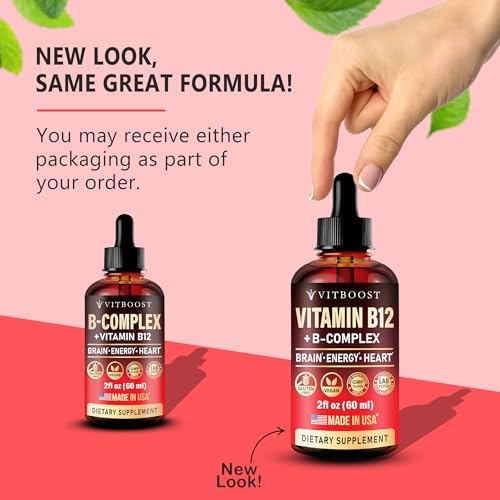 2 Pack Vitamin B Complex 20000 mcg - Vitamin B12 Sublingual Methylcobalamin Extra Strength Raspberry Liquid Drops for Women and Men - USA Made, B1, B2, B3, B5,B6, Biotin, Folic Acid | 4fl oz (120ml)