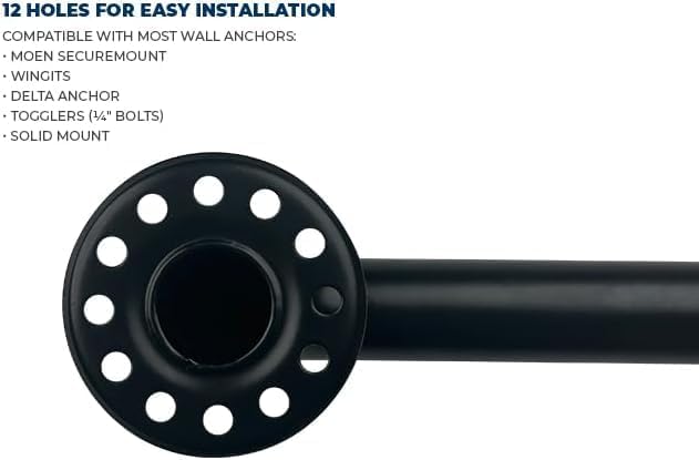 Grab Bar Bundle - ADA Compliance - 1.5" Diameter - 18", 36", 42" Lengths - Pack of 3 - Oil Rubbed Bronze, Toilet Grab Bars for Commercial Restrooms and Grab Bars for Shower