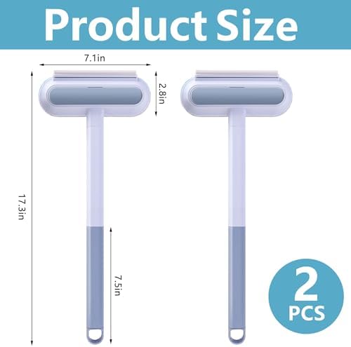 moonoom 2 Pcs 4 in1 Mesh Screen Cleaner, Detachable Window Screen Cleanning Brush with Wet and Dry Dual-Use, Multi-functional Window Glass Net Cleaner Tool for Dusty Corners