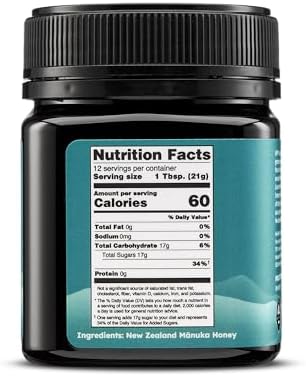 Melora Raw Manuka Honey from New Zealand | UMF 10+ | MGO 265+ | 8.8 Oz Jar | Safe for Skin Care | Edible & Healthy Sugar Alternative | Traceable from Hive to Hand Manuka Honey