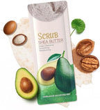 Shea Butter Body Scrub Pack: 10 Units for Gentle, Daily Skin Cleansing Green One Size