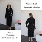 Ekouaer Womens Robes Lightweight Soft Knit Bathrobe Full Length Sleepwear with Pockets Ladies Loungewear S-3XL