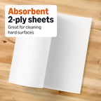 Amazon Basics 2-Ply Flex-Sheets Paper Towels, 12 Basics Rolls = 40 Regular Rolls, Everyday Value with 150 Sheets per Roll, Packaging May Vary