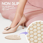 ZAIWOO Metatarsal Pads for Women, Ball of Foot Cushions, Heel Inserts, High Heel Comfort Pads (2 Pairs), Anti Slip, Invisible Design