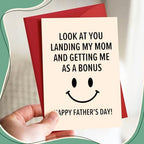 Step Dad Father's Day Gifts, Funny Fathers Day Card from Step Daughter Son Kids, Best Gag Gifts for Stepdad Bonus Dad Who Wants Nothing, Personalized Presents for Dads Father In Law Daddy Gift Ideas
