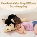 MorisMos 32inch Giant German Shepherd Dog Stuffed Animals, Large Stuffed Dog Plush, Big Puppy Pillow Birthday Gifts Kids Girls Boys