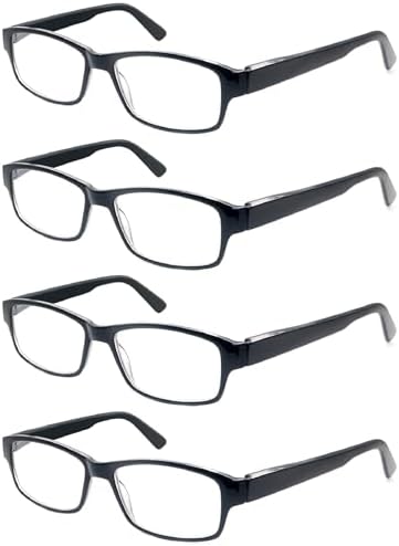 HEEYYOK 1.75 Reading Glasses Men Large Readers For Men Wide Black XXL Reader Oversized Frame Cheaters Reading Glasses For Mens Comfort Spring Hinge