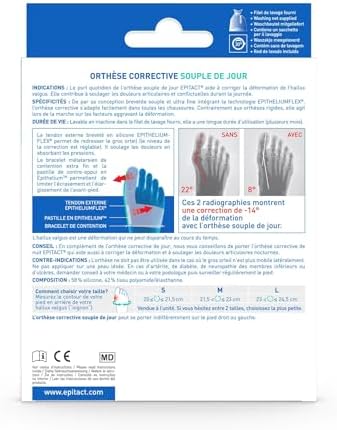 Epitact - Hallux Valgus (Bunion) Day Corrector - Size S