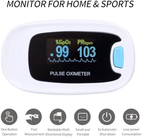 CONTEC CMS50NA Pulse Oximeter SpO2 and PR Value Waveform Blood Oxygen Neck/Wrist Corda