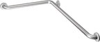 Moen 8994 Bathroom Safety 24-Inch x 36-Inch L-Shaped Peened Bathroom Grab Bar, Peened