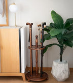Asterom Cane Stand - Handmade, Wooden - Display Cane Stand Holder for Walking Sticks & Umbrellas